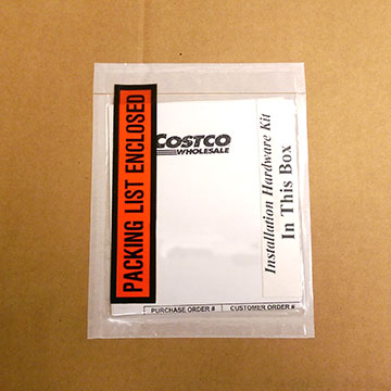Installation Hardware Kit: Wheel Box Label